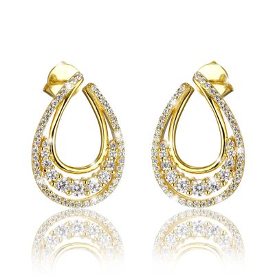 Elipse gold earrings