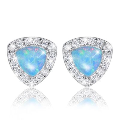 Opal stud earrings