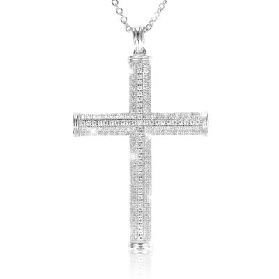 Necklace cross silver