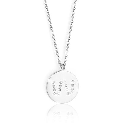 Lettera W argento