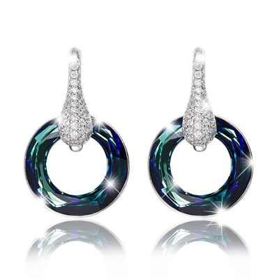 Blue Circle earrings
