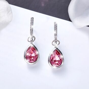 Boucles d'oreilles Pierre Rose 4