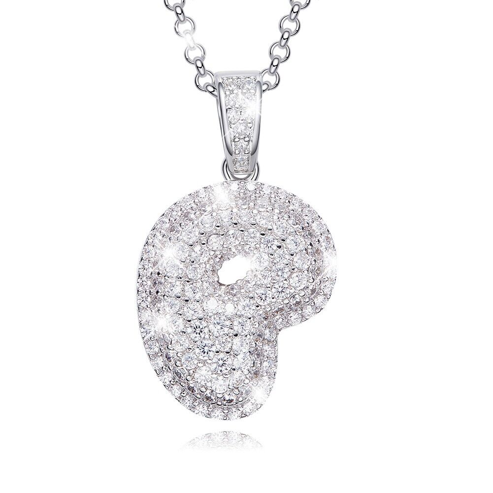 Collar circonitas letra P