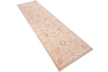 Tapis Afghan Chobi Ziegler 298x80 noué main 80x300 tapis de passage beige oriental 3