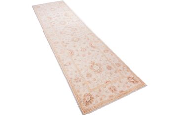 Tapis Afghan Chobi Ziegler 298x80 noué main 80x300 tapis de passage beige oriental 4