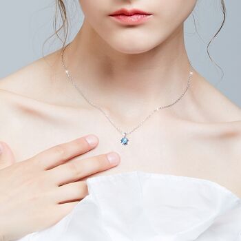 Collier étoile bleue 3