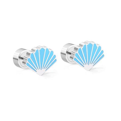 Shell ear studs