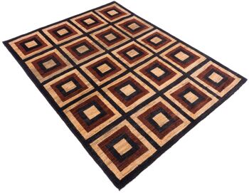 Tapis Afghan Modern Chobi Ziegler 190x149 noué main 150x190 multicolore géométrique 3