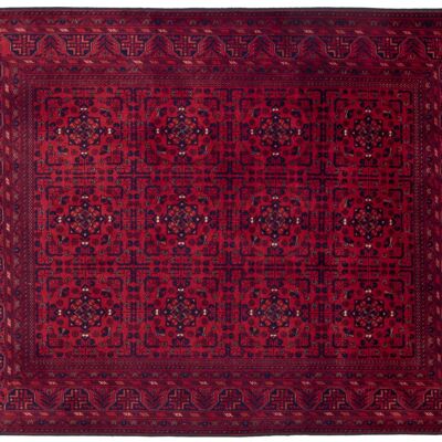 Afghan Belgique Khal Mohammadi 194x151 Handgeknüpft Teppich 150x190 Braun Geometrisch