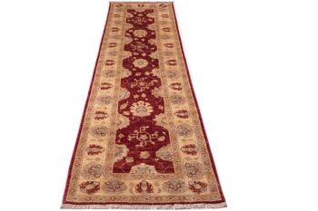 Tapis Afghan Chobi Ziegler 294x79 noué main 80x290 tapis de passage rouge oriental 1