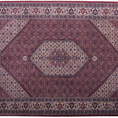 Bidjar 14/70 247x179 alfombra anudada a mano 180x250 estampado geométrico multicolor