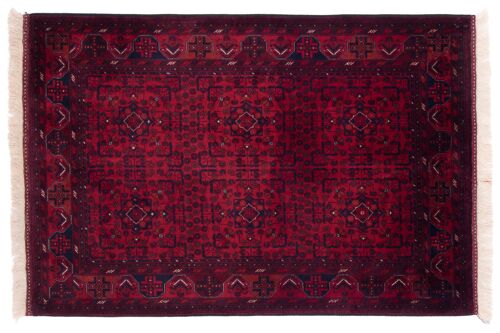 Afghan Belgique Khal Mohammadi 151x102 Handgeknüpft Teppich 100x150 Braun Geometrisch