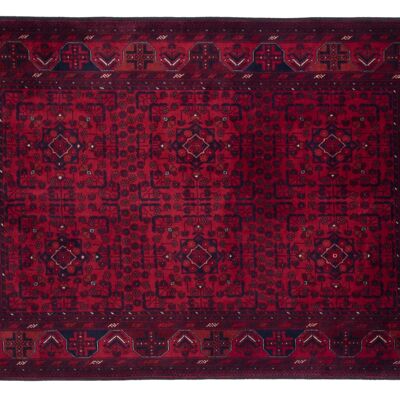 Afghan Belgique Khal Mohammadi 151x102 Tappeto annodato a mano 100x150 Marrone Geometrico