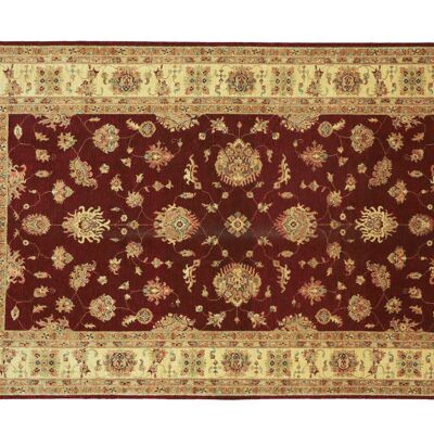 Afghan Chobi Ziegler 304x204 alfombra anudada a mano 200x300 rojo floral pelo corto Orient