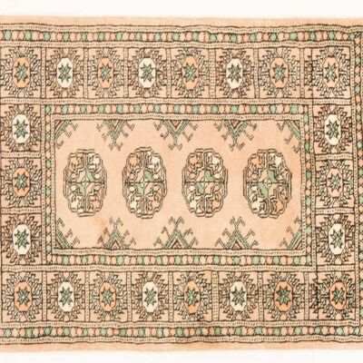 Pakistan Bukhara 91x64 hand-knotted carpet 60x90 beige geometric pattern, low pile