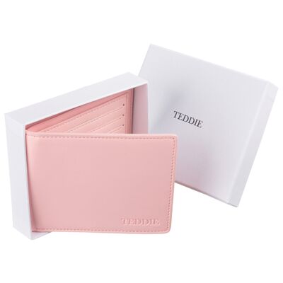 Teddie London Luxury Soft Pink Pale Wallet Purse PU