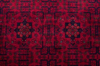 Tapis Afghan Belgique Khal Mohammadi 292x204 noué main 200x290 marron géométrique 5