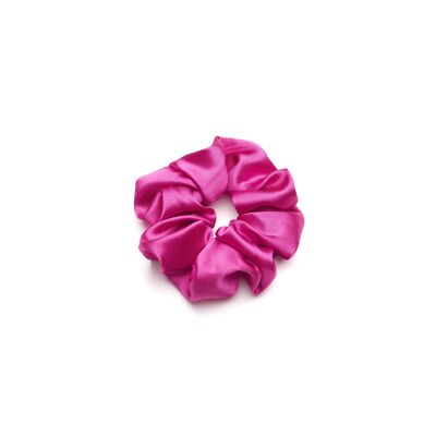 Pink scrunchie silk