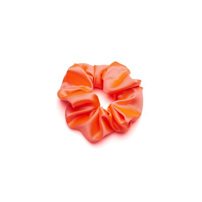 Orange scrunchie silk