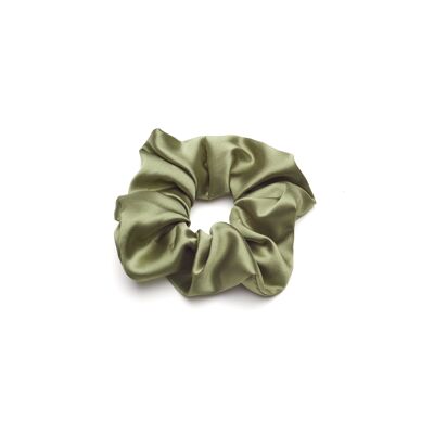 Jade scrunchie silk