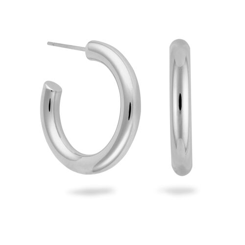 Thea Hoops Medium Silber