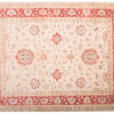 Afghan Feiner Chobi Ziegler 197x152 tappeto annodato a mano 150x200 motivo floreale rosso