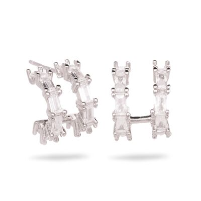 Boucles d'oreilles Sienne en argent