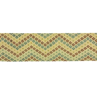Afghan Maimana Kilim Bunt 400x87 Hand-Woven Carpet 90x400 Runner Handwork Orient