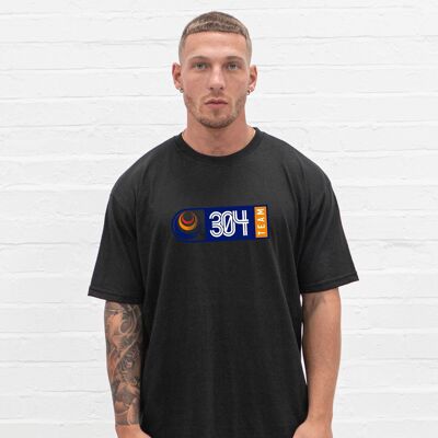 304 Mens Retro T-shirt Black 2