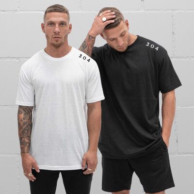 304 Mens Statement T-Shirt Bundle Black & White