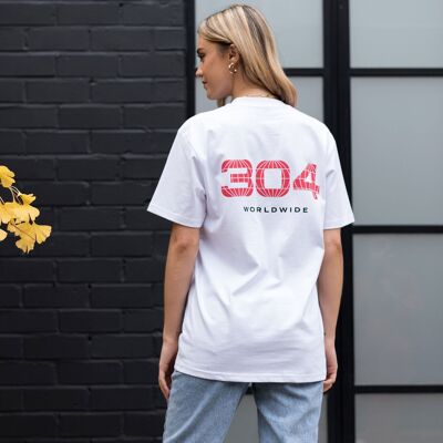 304 Womens Worldwide T-Shirt White