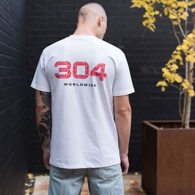 304 Mens Worldwide T-Shirt White