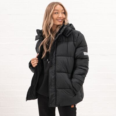 304 Womens Puffer Coat Black