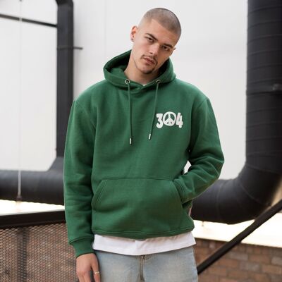 304 Mens Peace of Minds Hoodie Moss Green
