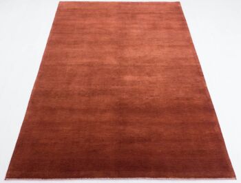 Tapis Loribaft 237x171 noué main 170x240 Tapis d'Orient à poils courts monochrome rouge 2