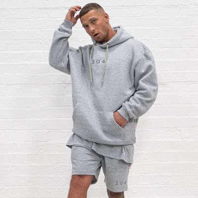 304 Mens Core One Hundred Hoodie Grey