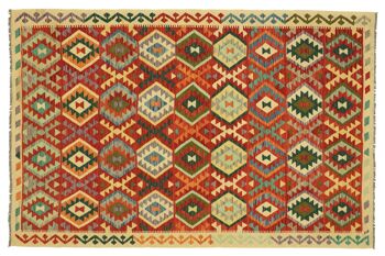 Afghan Maimana Kilim coloré 245x179 tapis tissé à la main 180x250 travail manuel salle d'Orient 1