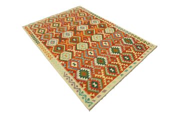 Afghan Maimana Kilim coloré 245x179 tapis tissé à la main 180x250 travail manuel salle d'Orient 3