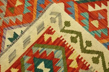 Afghan Maimana Kilim coloré 245x179 tapis tissé à la main 180x250 travail manuel salle d'Orient 5