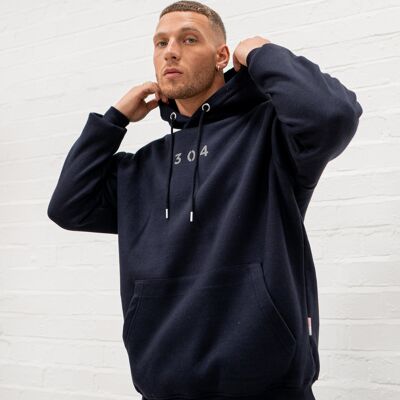 304 Mens Core One Hundred Hoodie Navy