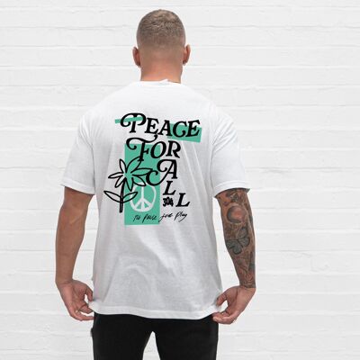 304 Mens Peace For All T Shirt White (Mental Health Awareness Limited Edition)