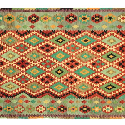 Afghan Maimana Kilim Colorato 294x204 Tappeto tessuto a mano 200x290 Handcraft Orient Room