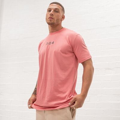 304 Mens Core One Hundred Relaxed Fit T Shirt Dusty Pink