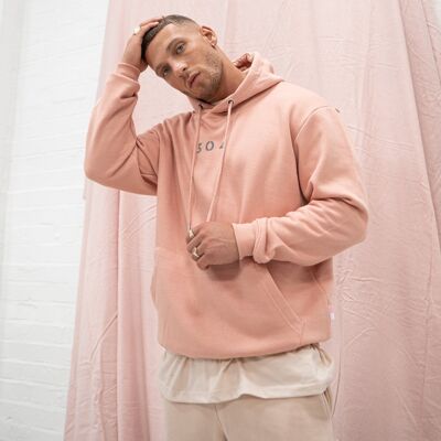 304 Mens Core One Hundred Hoodie Dusty Peach