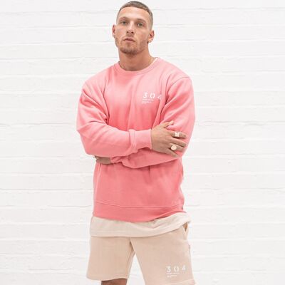 304 Mens Core One Hundred Stamp Sweatshirt Dusty Pink