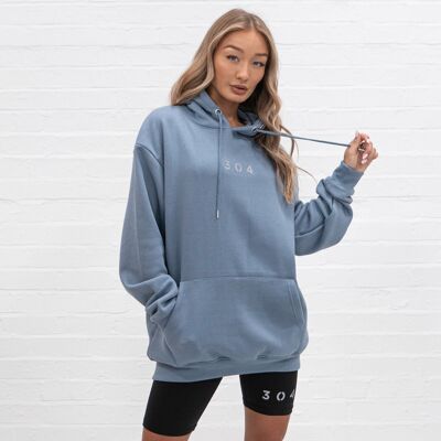304 Womens Core One Hundred Hoodie Dusty Blue