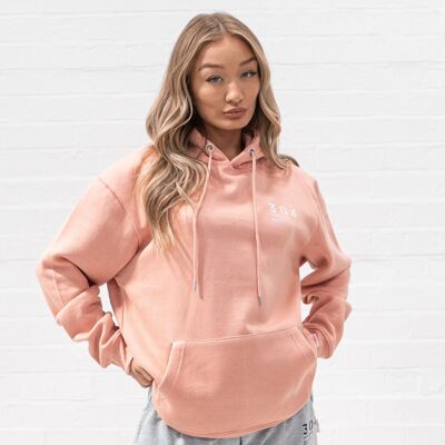 304 Womens Core One Hundred Stamp Hoodie Dusty Peach