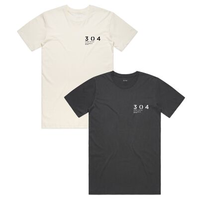 304 Mens Core Stamp T-Shirt Bundle Charcoal & Vanilla