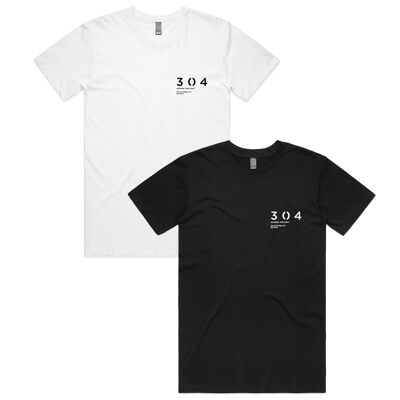 304 Mens Core Stamp T-Shirt Bundle Black & White