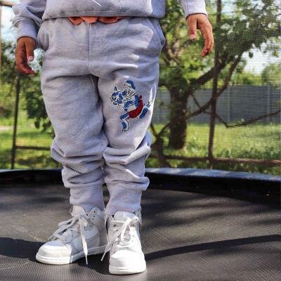 304 Juniors Grey Japanese Dragon Joggers